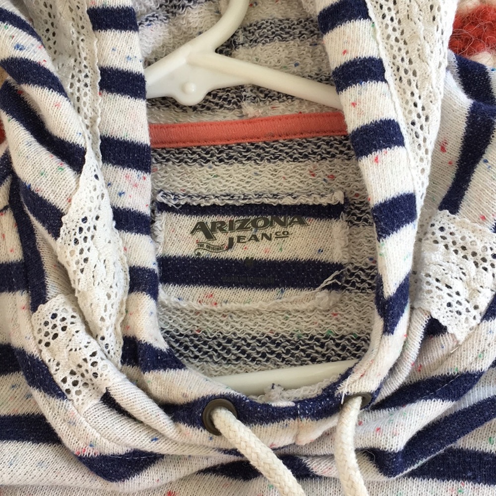 Striped navy Arizona Jean sweater - Picture 2 of 5